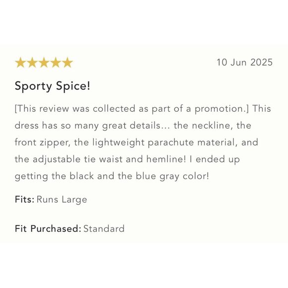 NWT Size L - Daily Practice Free Fall Drawstring Midi Dress (NWT US$ 128) - Picture 5 of 10